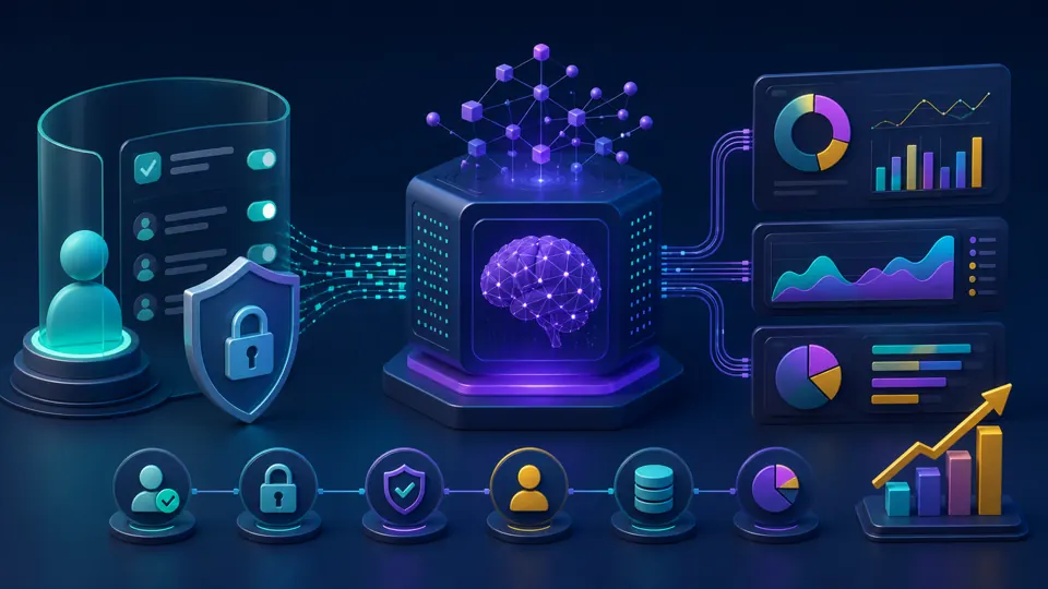 Illustration of privacy controls and responsible AI marketing measurement
