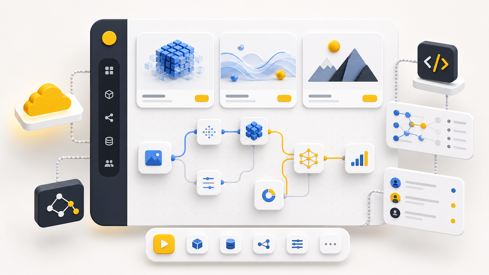 Hugging Face Spaces machine learning app hosting illustration