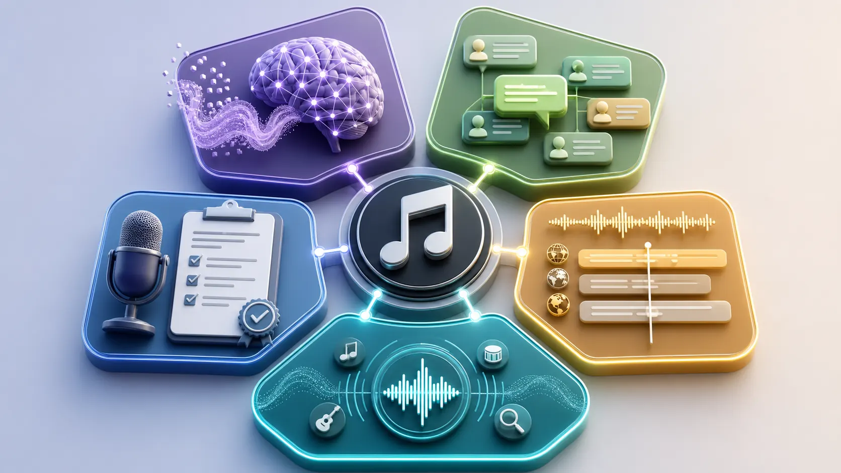 Visual comparison of different Songtell alternatives for lyrics, annotations and music discovery