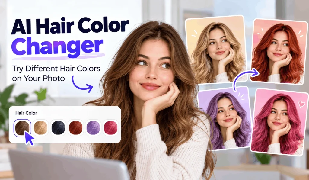 AI Hair Colour Changer Banner